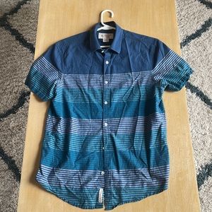 Original Penguin Short Sleeve Striped Button Down - Size M